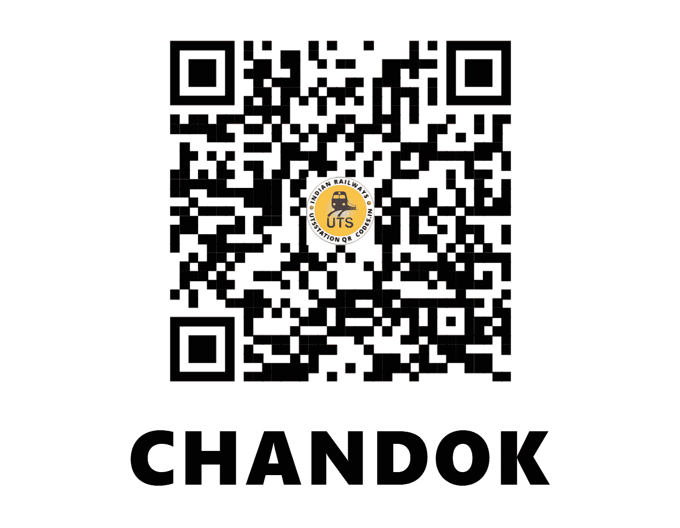 UTS QR Code for CHANDOK - CNK (NR - UTTAR PRADESH)